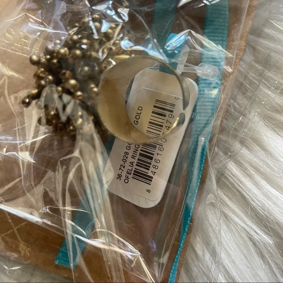 Anthropologie Shiraleah Ofelia Beaded ring adjustable - Picture 2 of 5